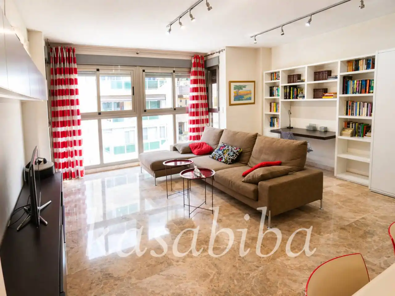 Sala de estar de Piso de alquiler en Valencia con Aire acondicionado, Calefacción y Amueblado