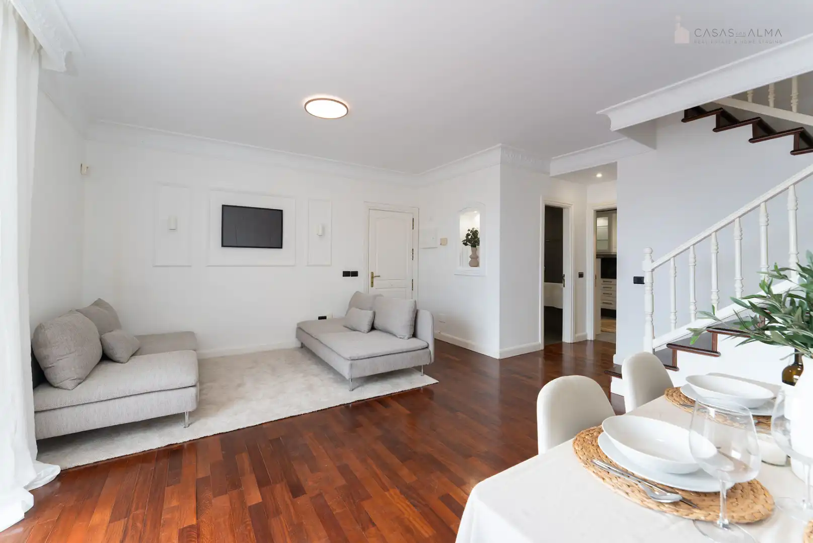 Sala d'estar de Casa adosada en venda en Las Palmas de Gran Canaria amb Aire condicionat, Parquet i Terrassa