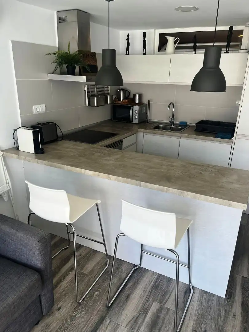 Cocina de Planta baja de alquiler en Cambrils con Aire acondicionado, Calefacción y Terraza
