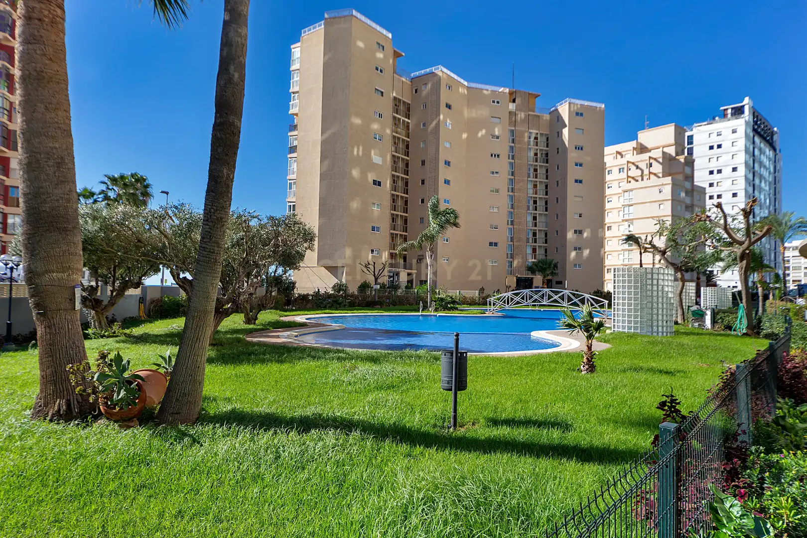 Swimming pool of Apartments for sale in Calpe / Calp  with Air Conditioner, Storage room and Oven