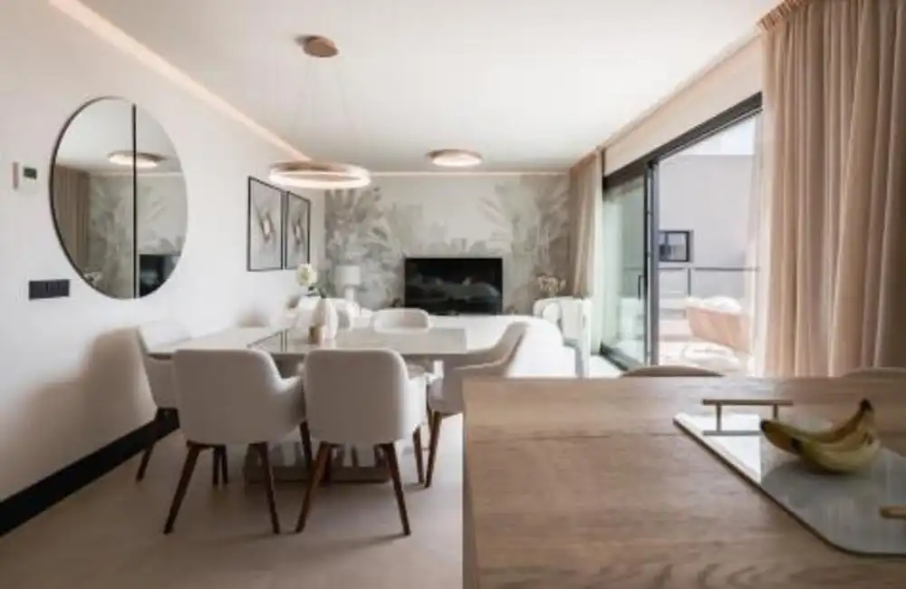 Dining room of Attic for rent in Marbella  with Air Conditioner, Terrace and Swimming Pool