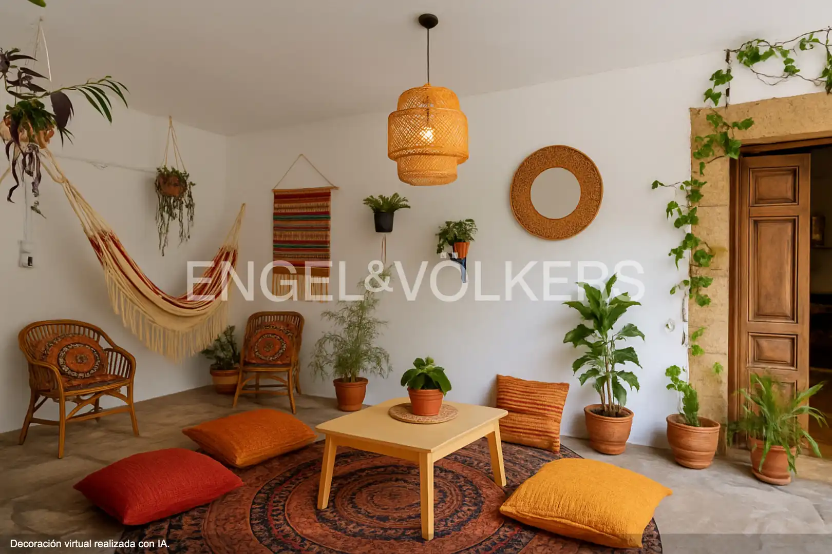 Sala de estar de Finca rústica en venta en Entrambasaguas con Calefacción, Jardín privado y Balcón