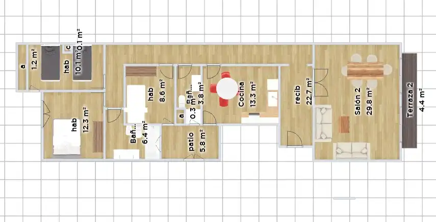 Casa a schiera con terrazza in vendita a Carrer del Poeta Llorente, imagen 9