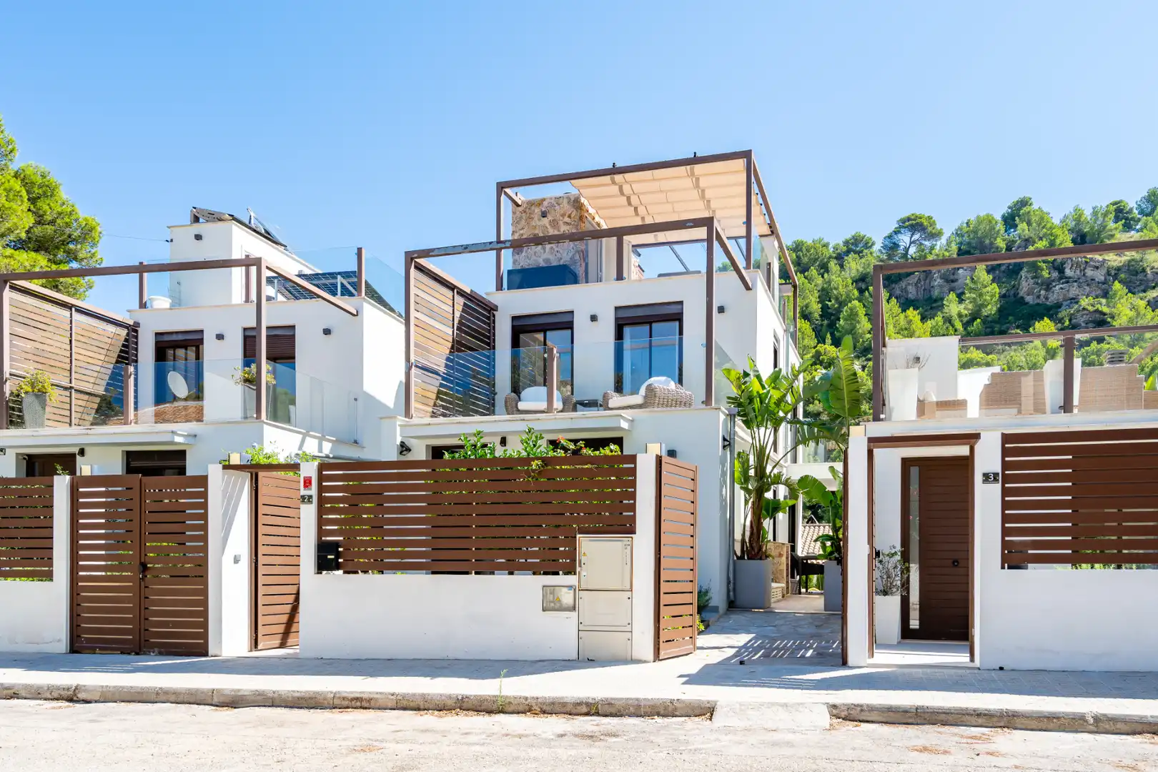 Exterior view of Detached homes for sale in Pollença  with Air Conditioner, Private garden and Terrace