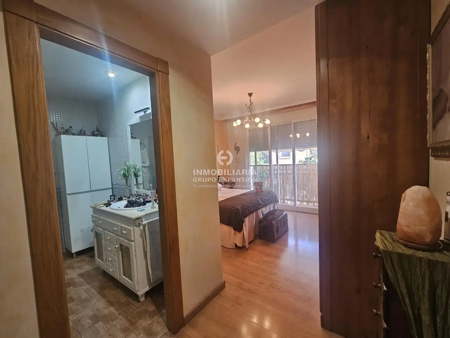 Schlafzimmer von Wohnung zum Verkauf in Aspe mit Klimaanlage, Heizung und Privatgarten