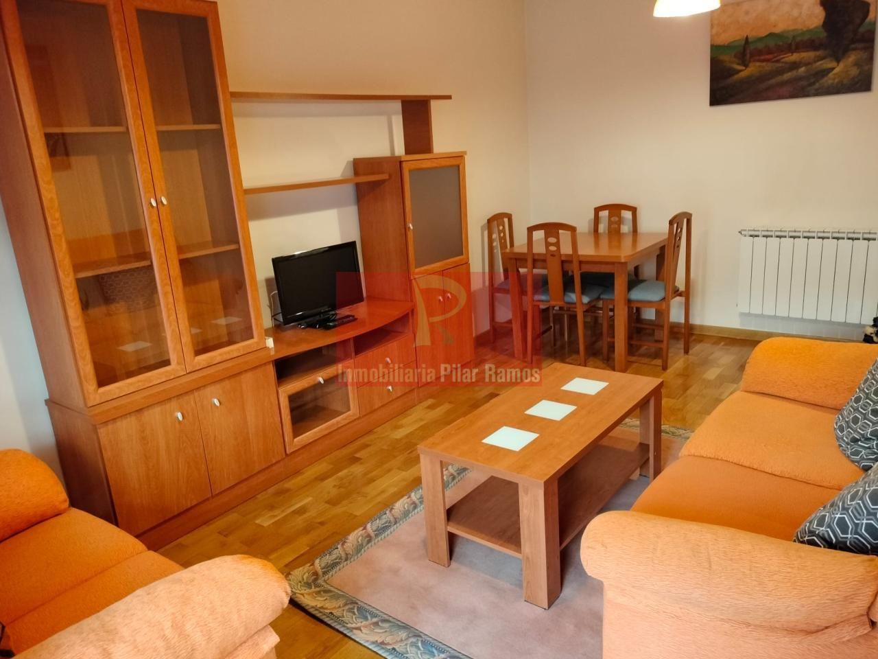 Living room of Apartment for rent in León Capital   with Heating, Parquet flooring and Terrace
