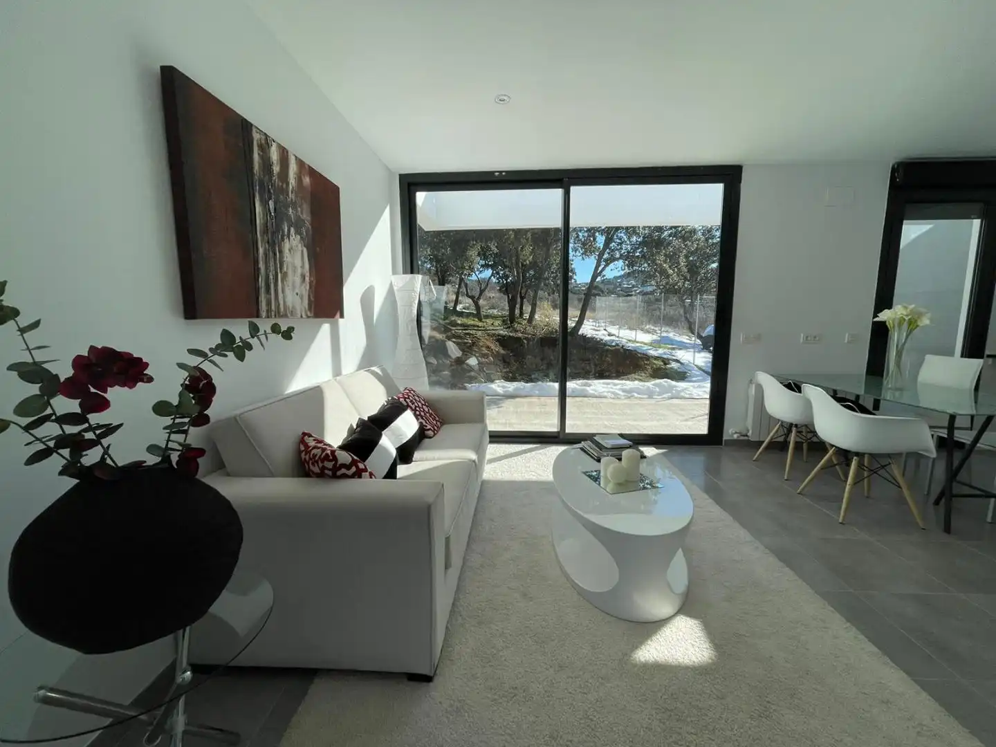 Sala d'estar de Casa o xalet en venda en El Espinar amb Terrassa