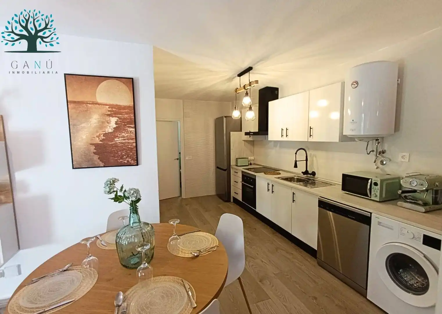 Küche von Wohnungen zum Verkauf in Mazarrón mit Terrasse, Möbliert und Balkon