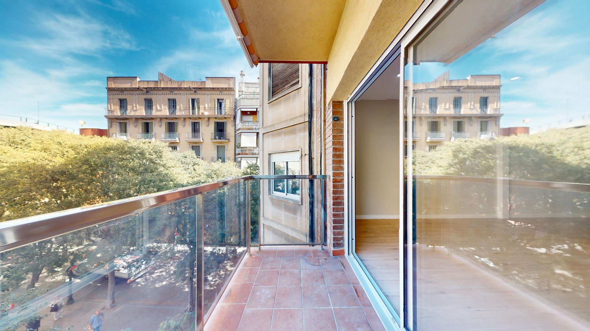Balcony of Flat for sale in  Barcelona Capital  with Air Conditioner, Heating and Parquet flooring