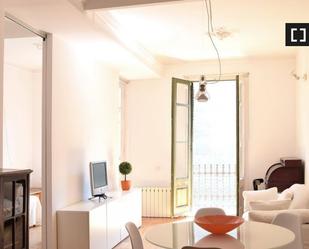 Sala d'estar de Pis de lloguer en  Barcelona Capital amb Aire condicionat, Calefacció i Moblat