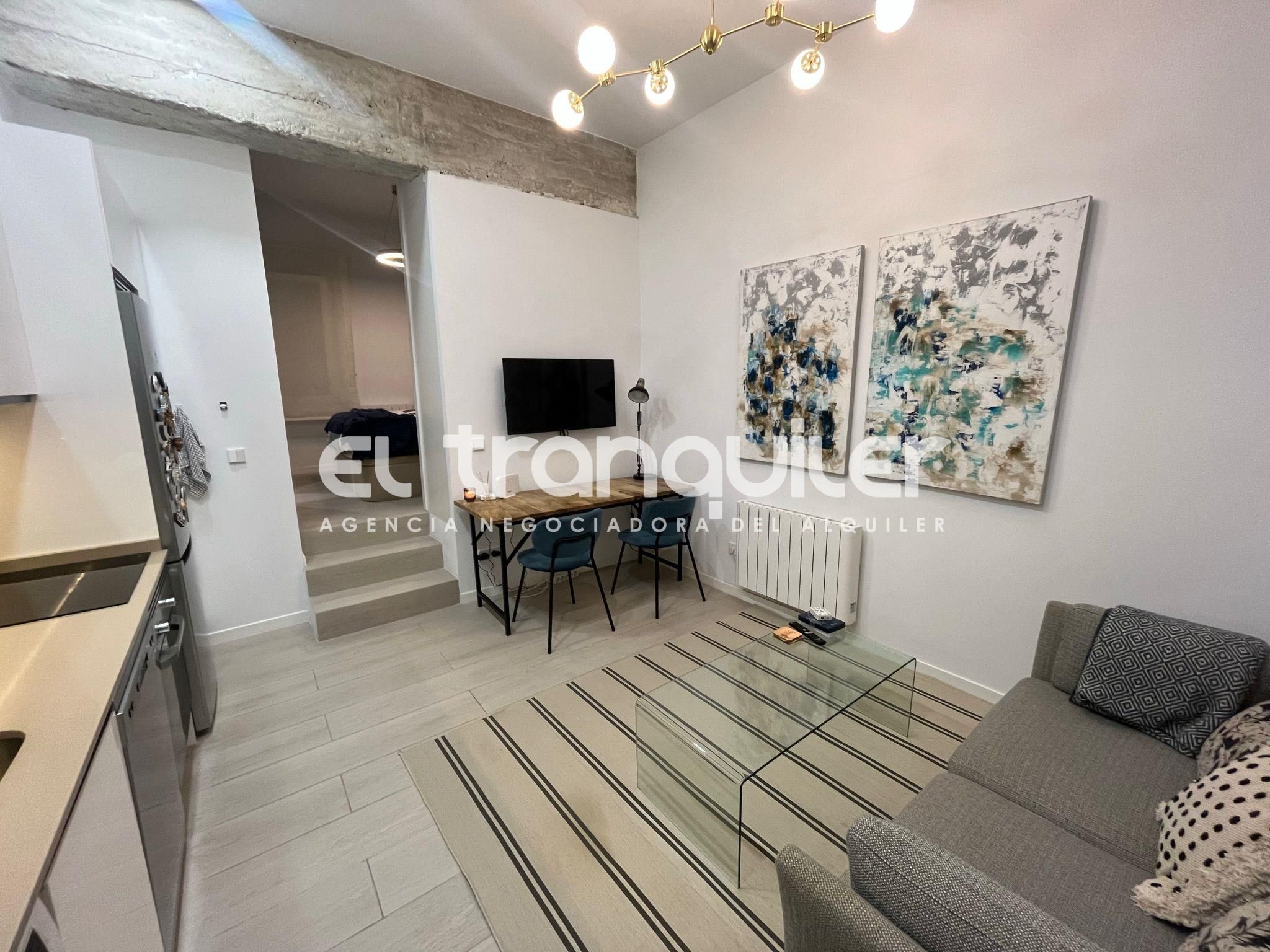 Living room of Flat to rent in  Madrid Capital  with Washing machine