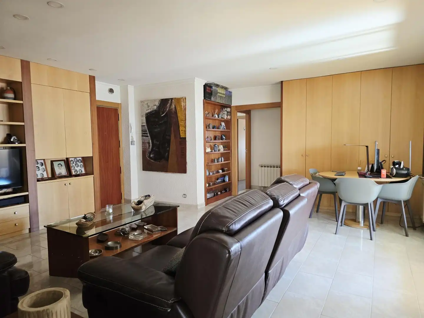 Sala de estar de Ático en venta en Barcelona con Calefacción, Parquet y Terraza