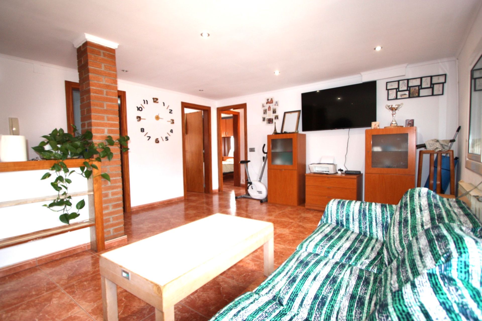 Sala d'estar de Àtic en venda en Badalona amb Aire condicionat, Calefacció i Forn
