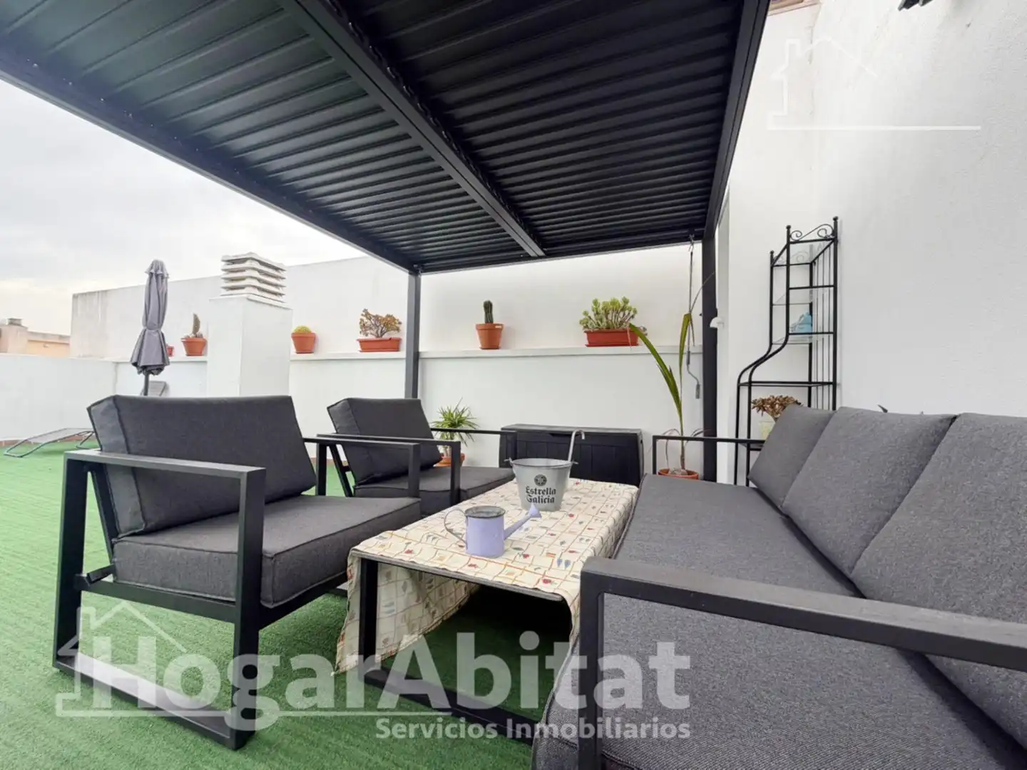 Terrasse von Dachboden zum Verkauf in Vilamarxant mit Klimaanlage und Terrasse