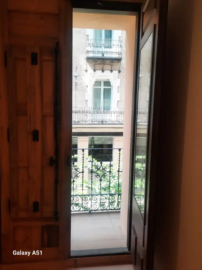 Balcony of Flat for rent in Zaragoza  with Air Conditioner, Heating and Parquet flooring