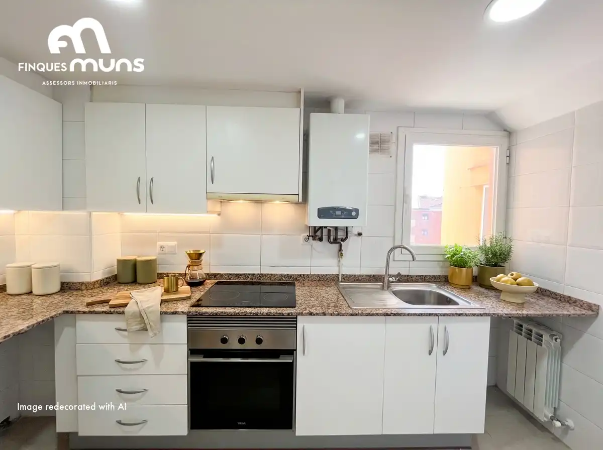 Kitchen of Duplexes for sale in Girona  with Air Conditioner, Heating and Terrace