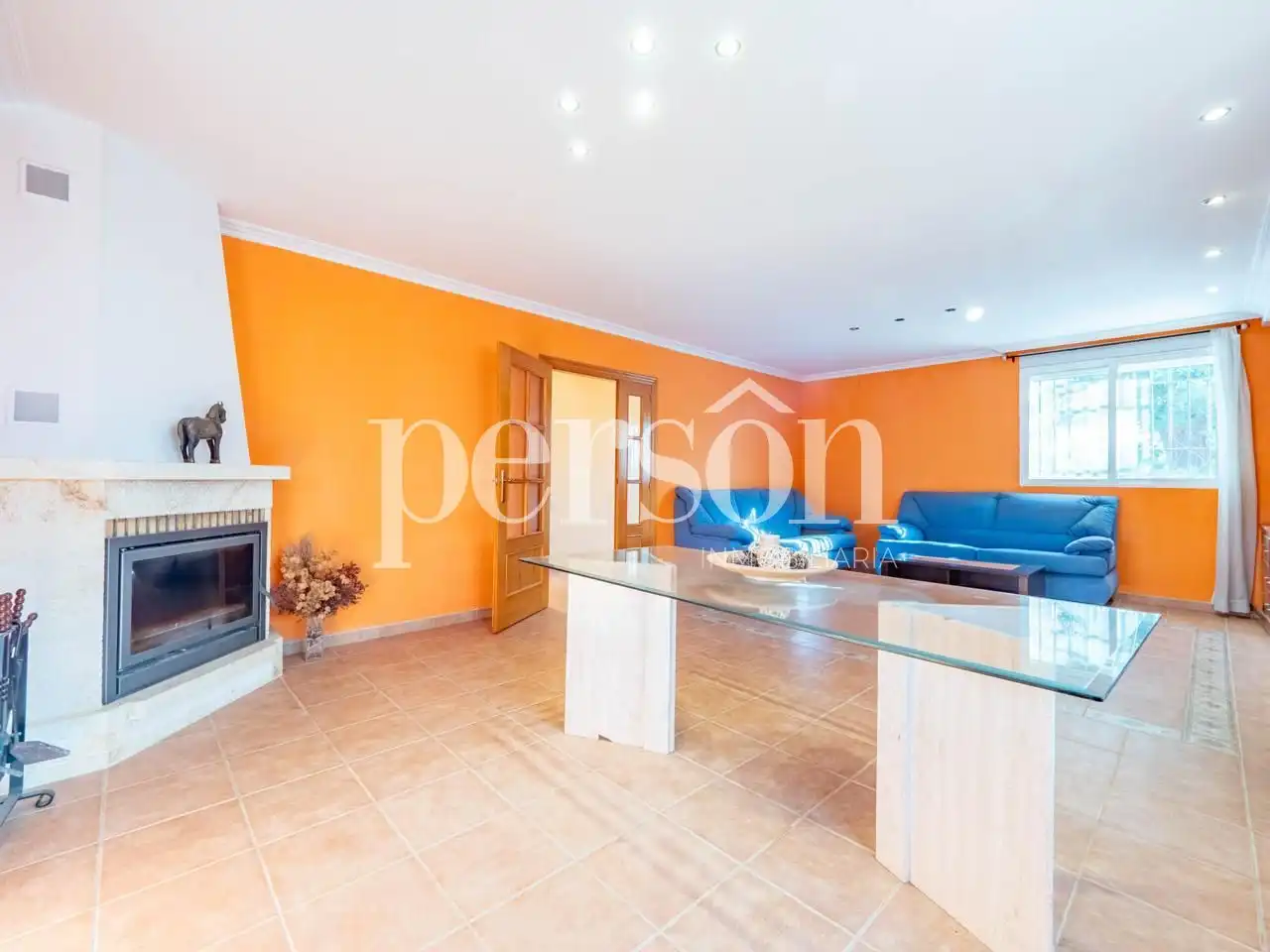 Sala de estar de Casa o chalet en venta en Chiva con Jardín privado, Terraza y Piscina