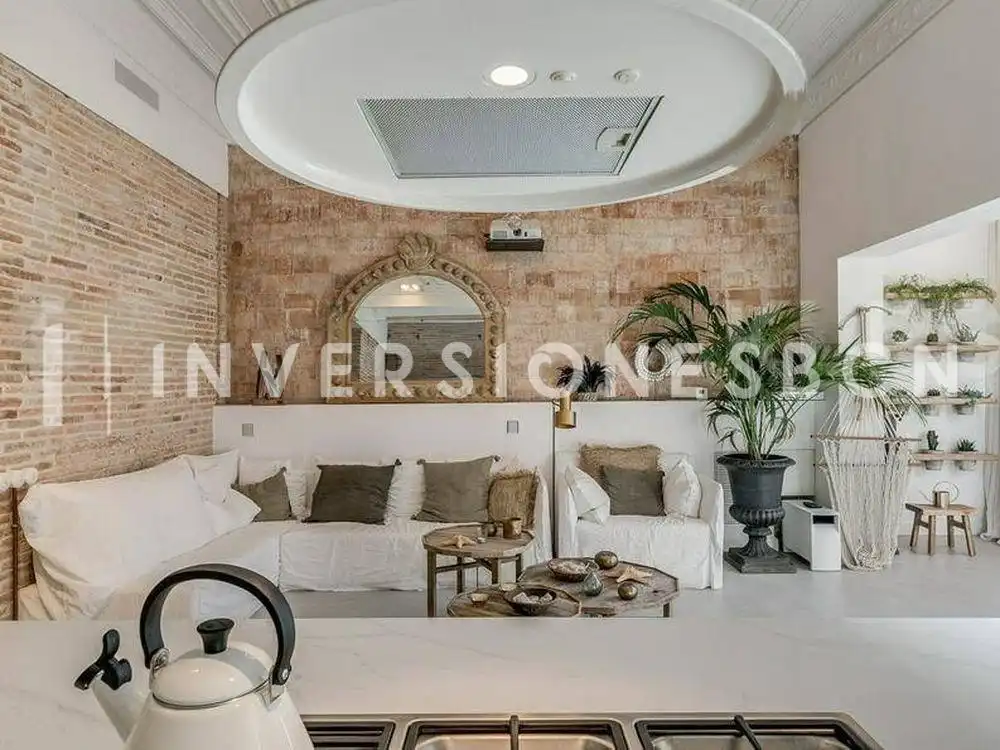 Sala de estar de Piso de alquiler en Barcelona con Aire acondicionado, Calefacción y Terraza