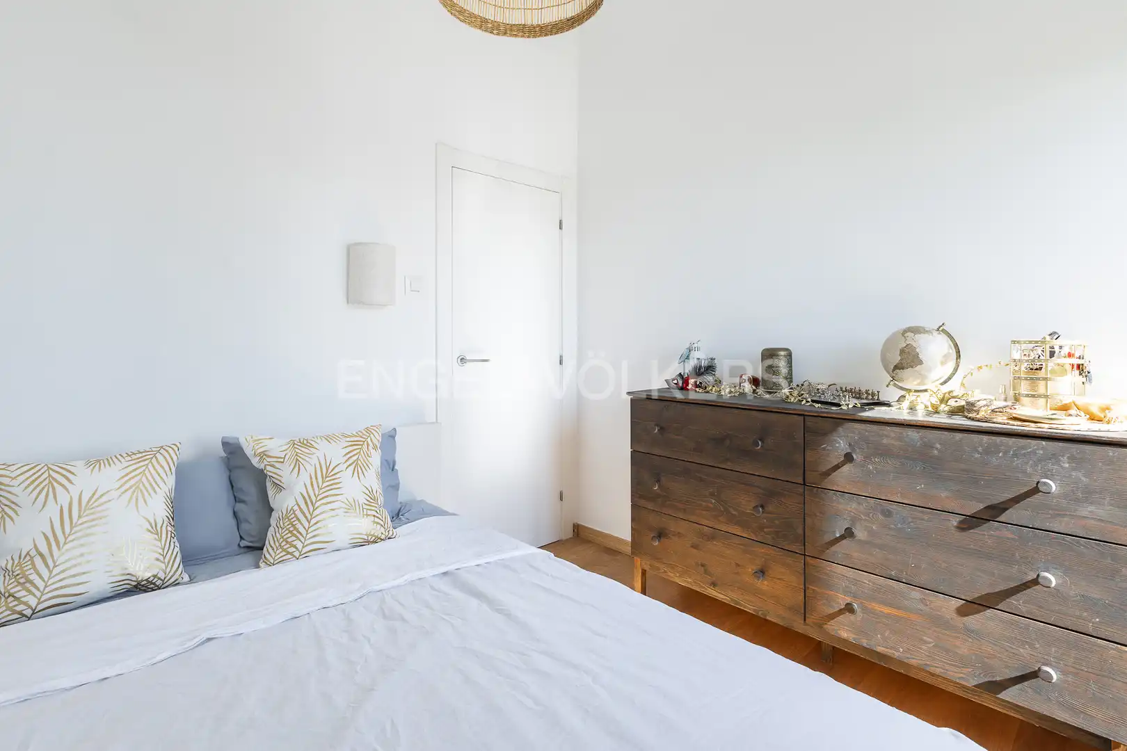 Schlafzimmer von Wohnung zur Miete in Barcelona mit Heizung, Parkett und Möbliert