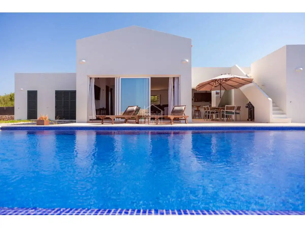Swimming pool of Houses for sale in Sant Lluís  with Private garden, Terrace and Swimming Pool