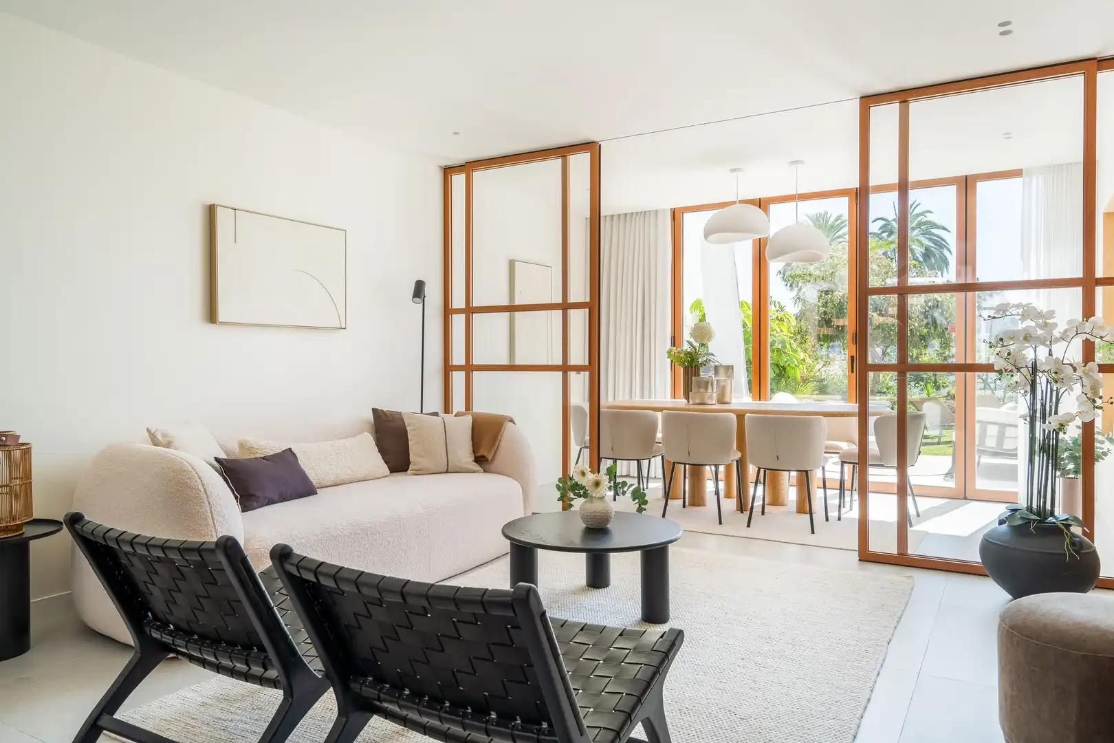 Sala de estar de Casa adosada en venta en Marbella con Terraza