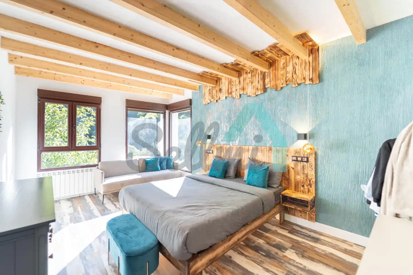 Habitación de Casa o chalet de alquiler en Mieres (Asturias) con Calefacción, Terraza y Amueblado