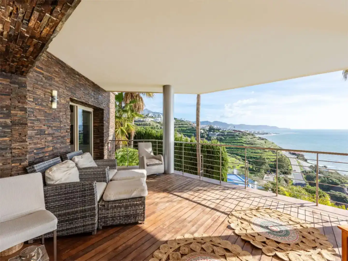 Terrasse von Wohnung zum Verkauf in Torrox mit Klimaanlage, Schwimmbad und Balkon