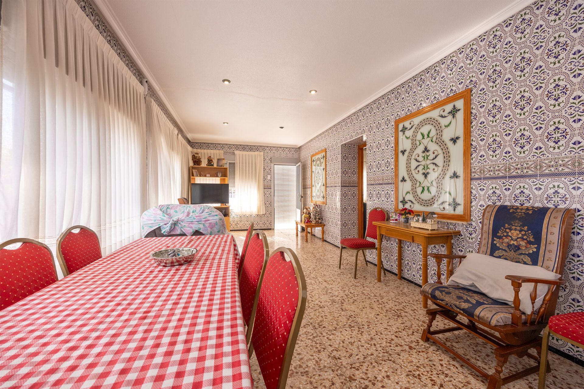 Dining room of House or chalet for sale in Monóvar  / Monòver  with Air Conditioner and Private garden