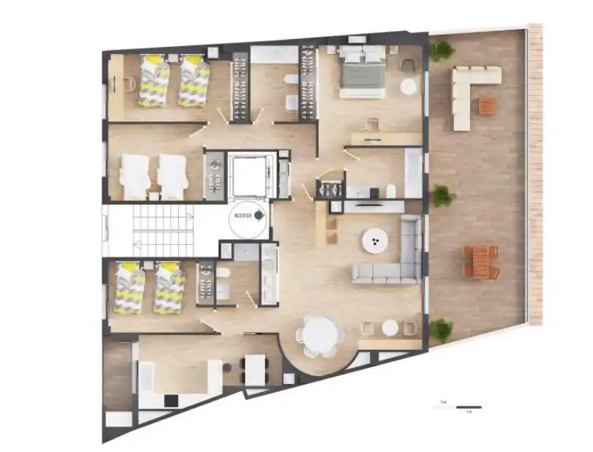 Penthouse with lift for sale in Lorca Ciudad