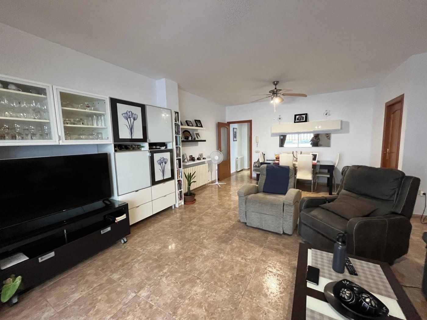 Sala d'estar de Àtic en venda en Calpe / Calp amb Calefacció, Terrassa i Balcó