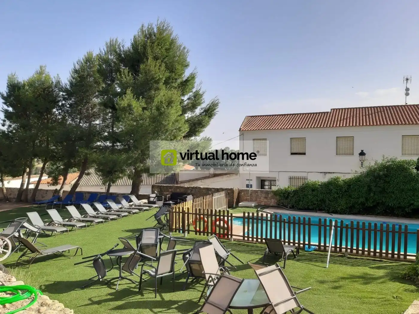 Swimming pool of Buildings for sale in Villaescusa de Haro