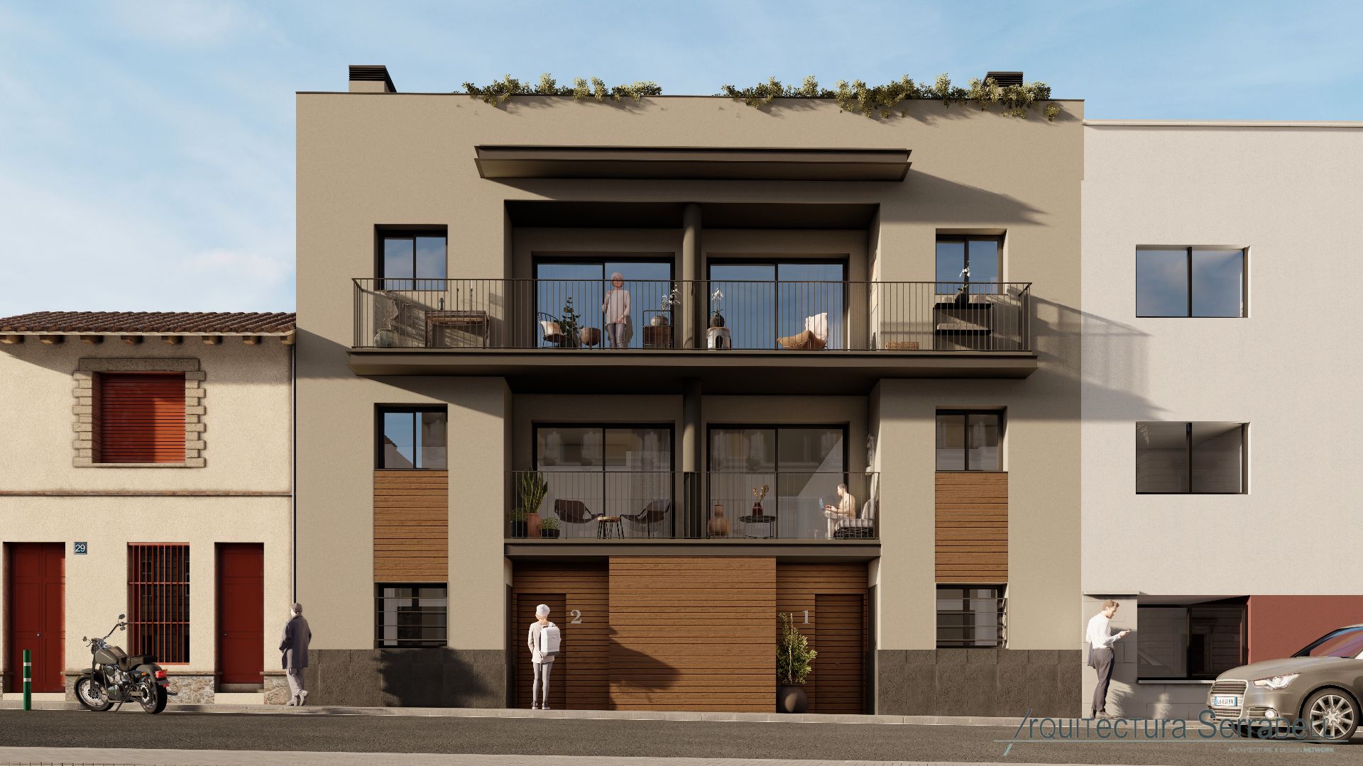 Exterior view of Duplex for sale in La Garriga  with Air Conditioner, Heating and Parquet flooring