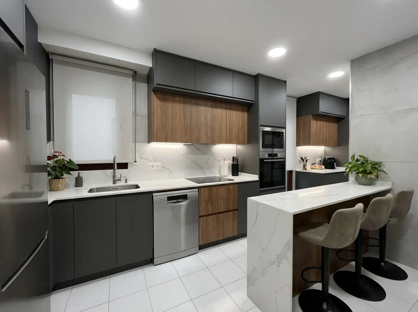 Cocina de Piso en venta en Getxo  con Calefacción, Terraza y Trastero