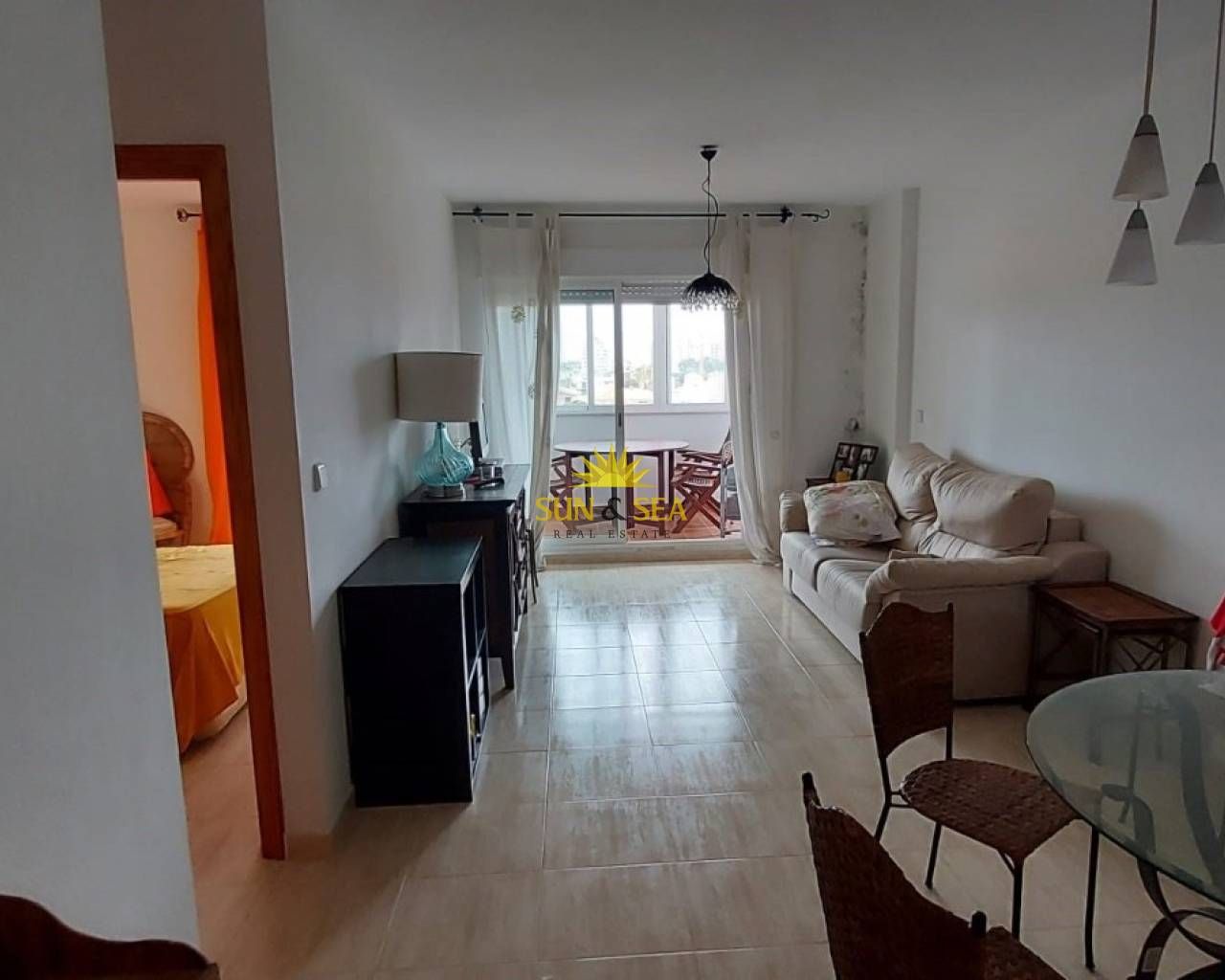 Living room of Apartment to rent in Cartagena  with Terrace, Swimming Pool and Furnished