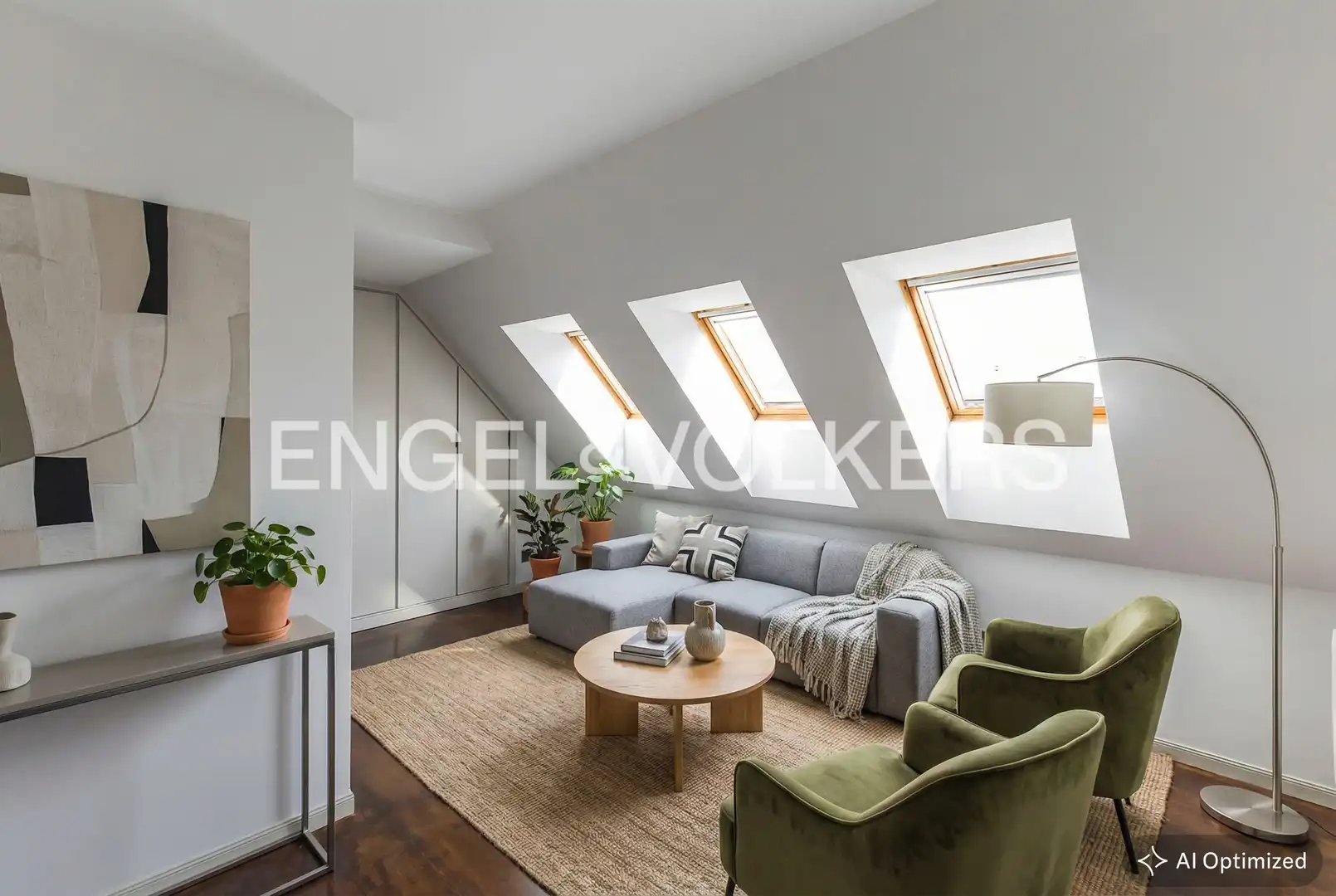 Sala d'estar de Àtic de lloguer en Madrid amb Aire condicionat, Calefacció i Parquet