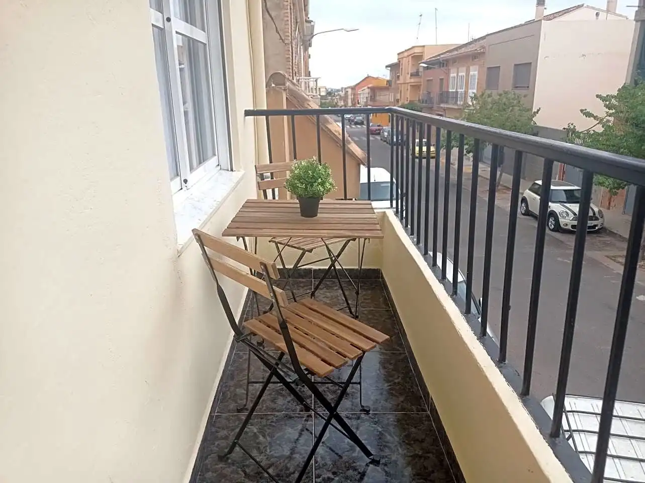 Terrasse von Wohnung zur Miete in Moncada mit Klimaanlage, Möbliert und Balkon