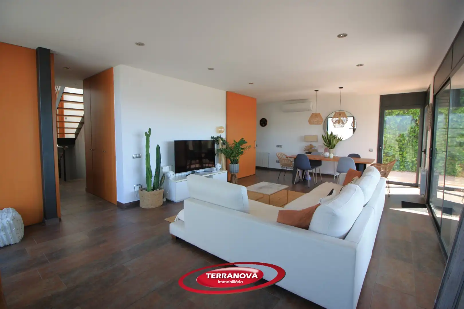 Sala d'estar de Casa o xalet en venda en L'Ametlla del Vallès amb Aire condicionat, Calefacció i Jardí privat