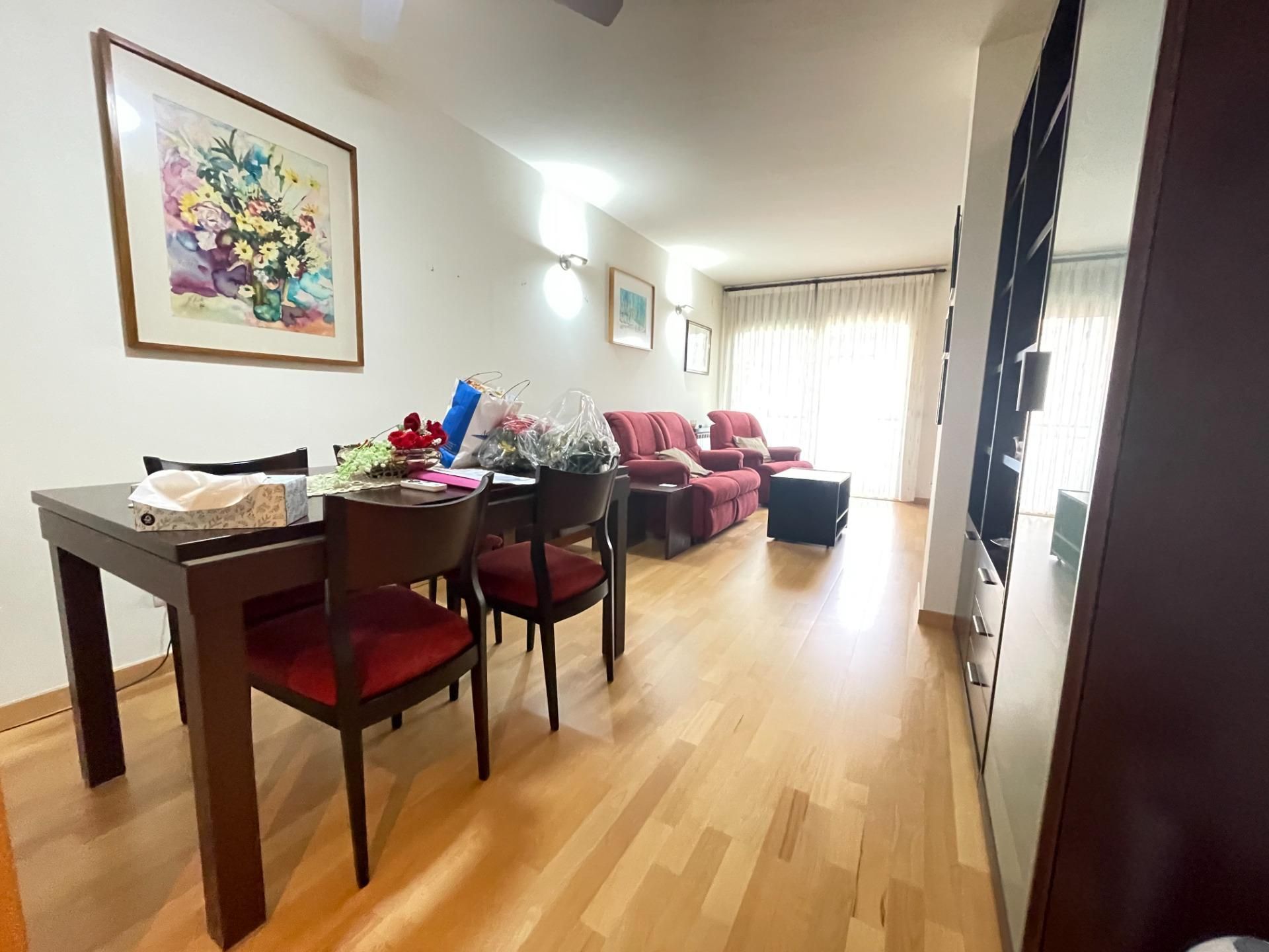Living room of Flat for sale in Igualada  with Heating, Parquet flooring and Terrace