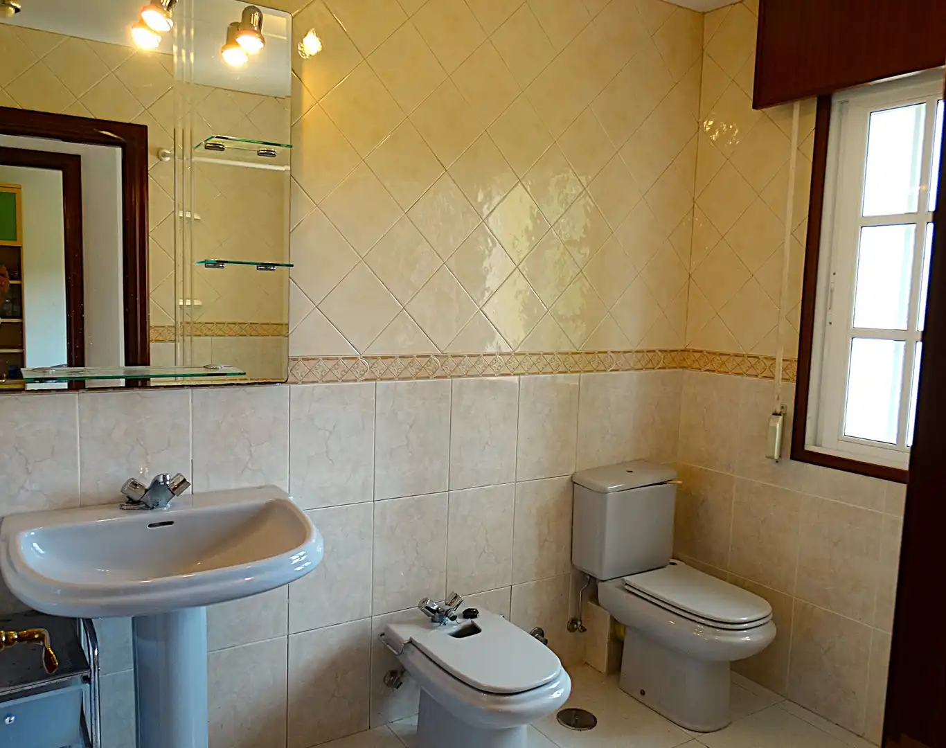 Baño de Casa adosada en venta en Miño con Jardín privado, Parquet y Terraza