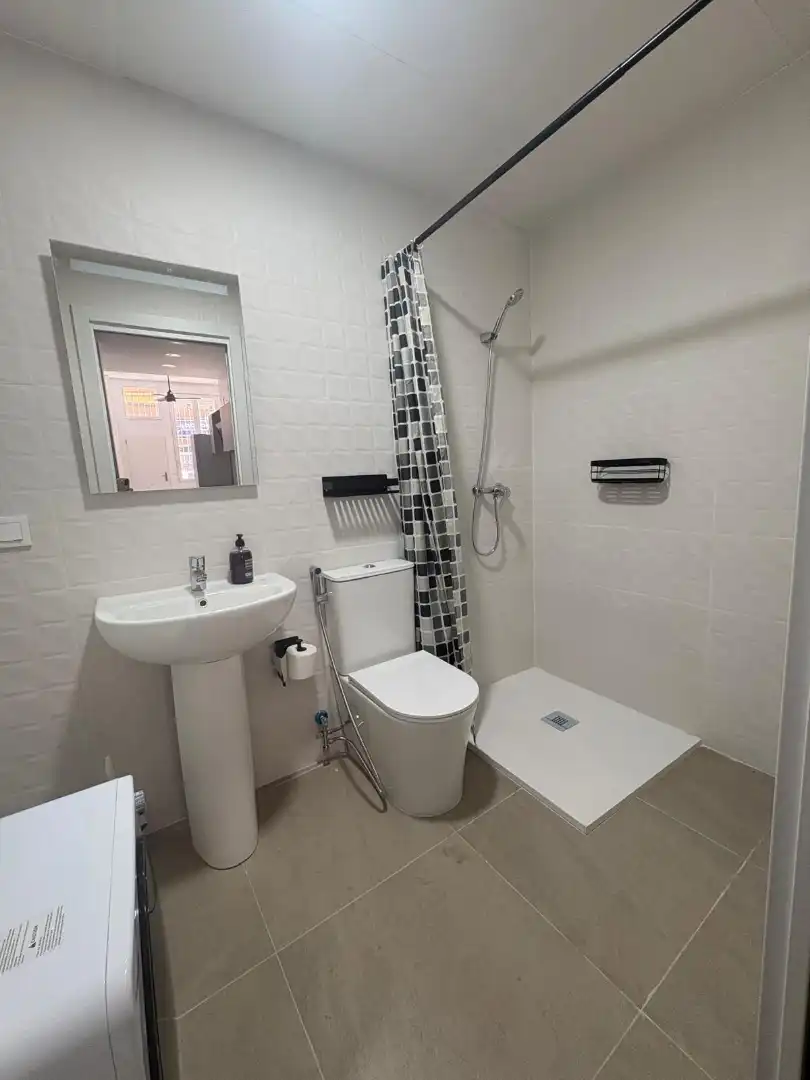 Bathroom of Study for rent in Málaga  with Air Conditioner and Furnished