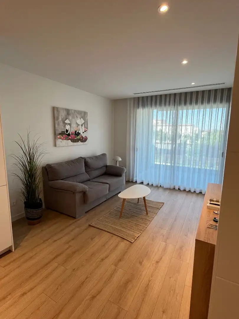 Living room of Flat for rent in Lleida  with Air Conditioner, Heating and Parquet flooring