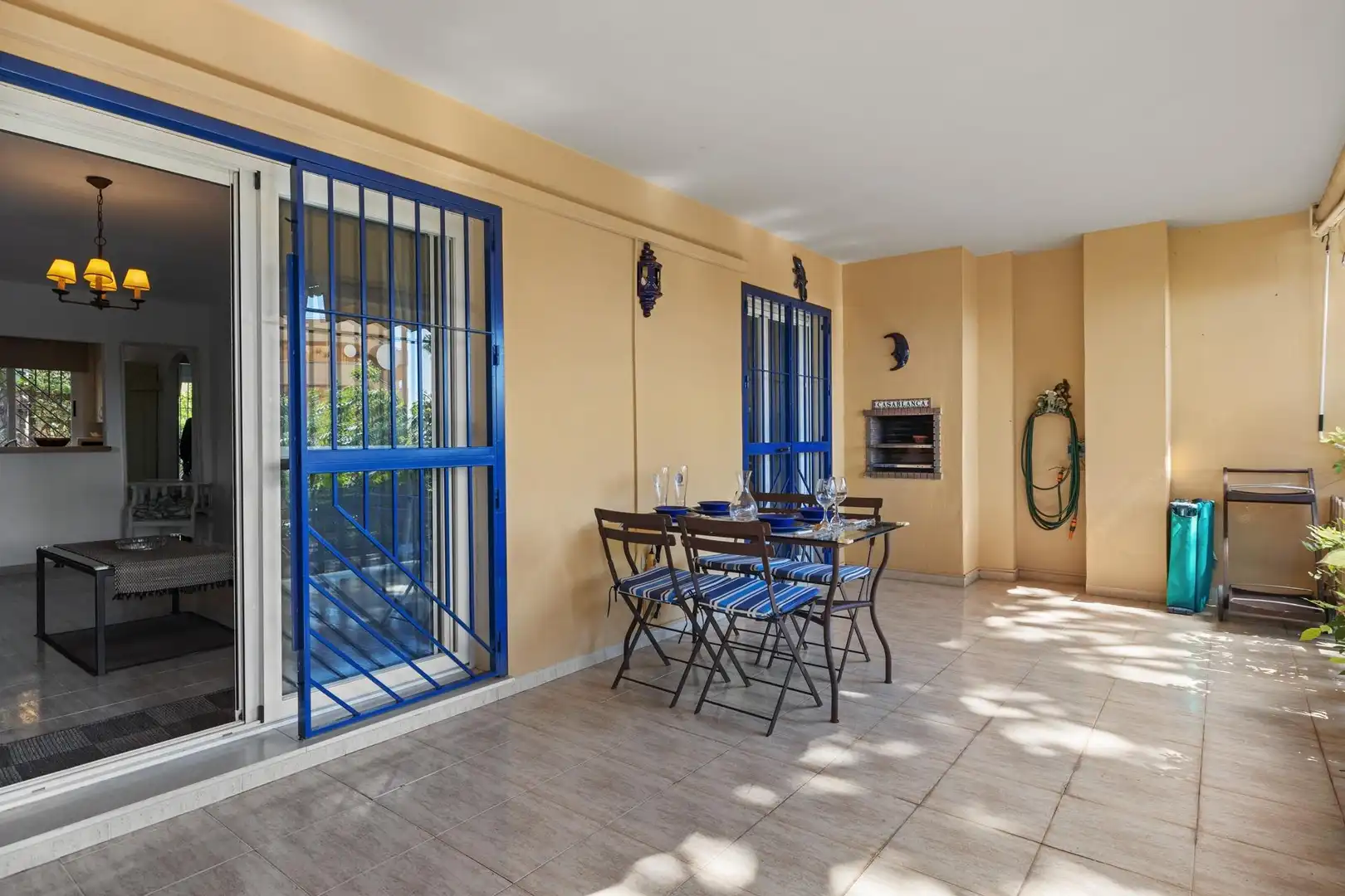 Terrasse von Wohnung zur Miete in Mijas mit Klimaanlage, Heizung und Privatgarten