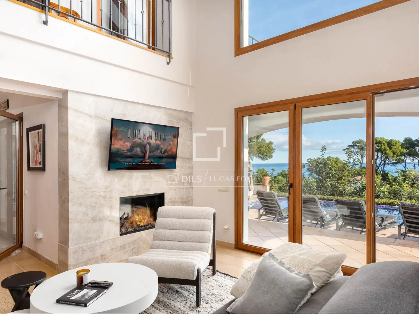 Living room of Houses for sale in Begur  with Air Conditioner, Heating and Private garden