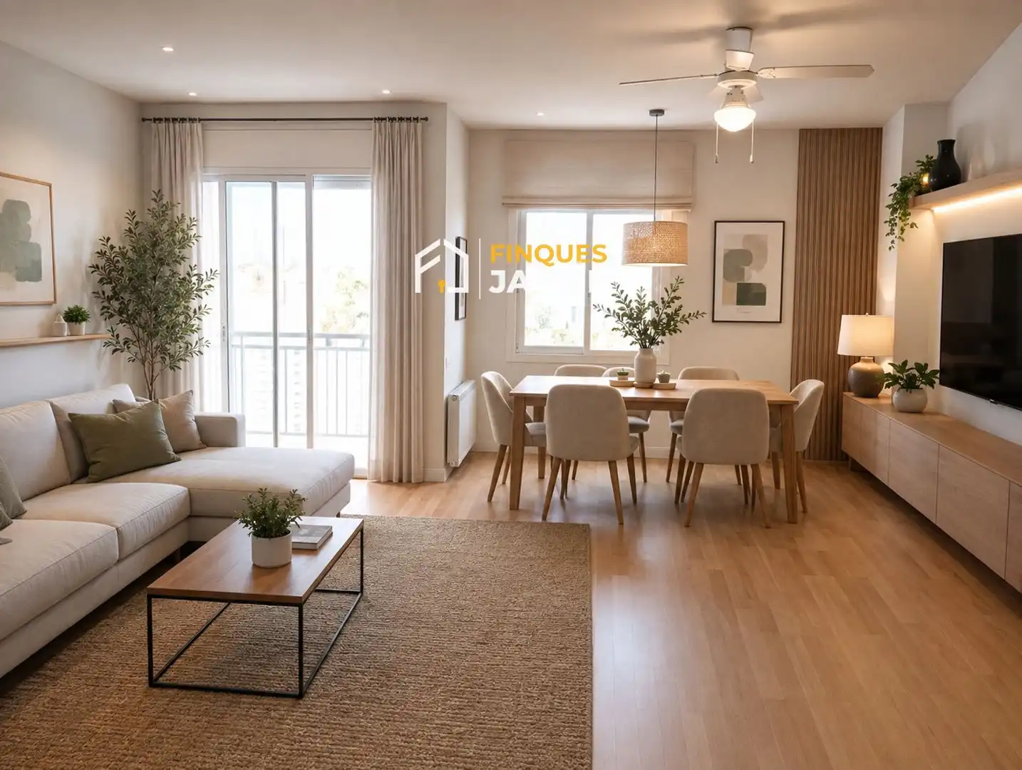 Sala de estar de Casa adosada en venta en Torrebesses con Calefacción y Terraza