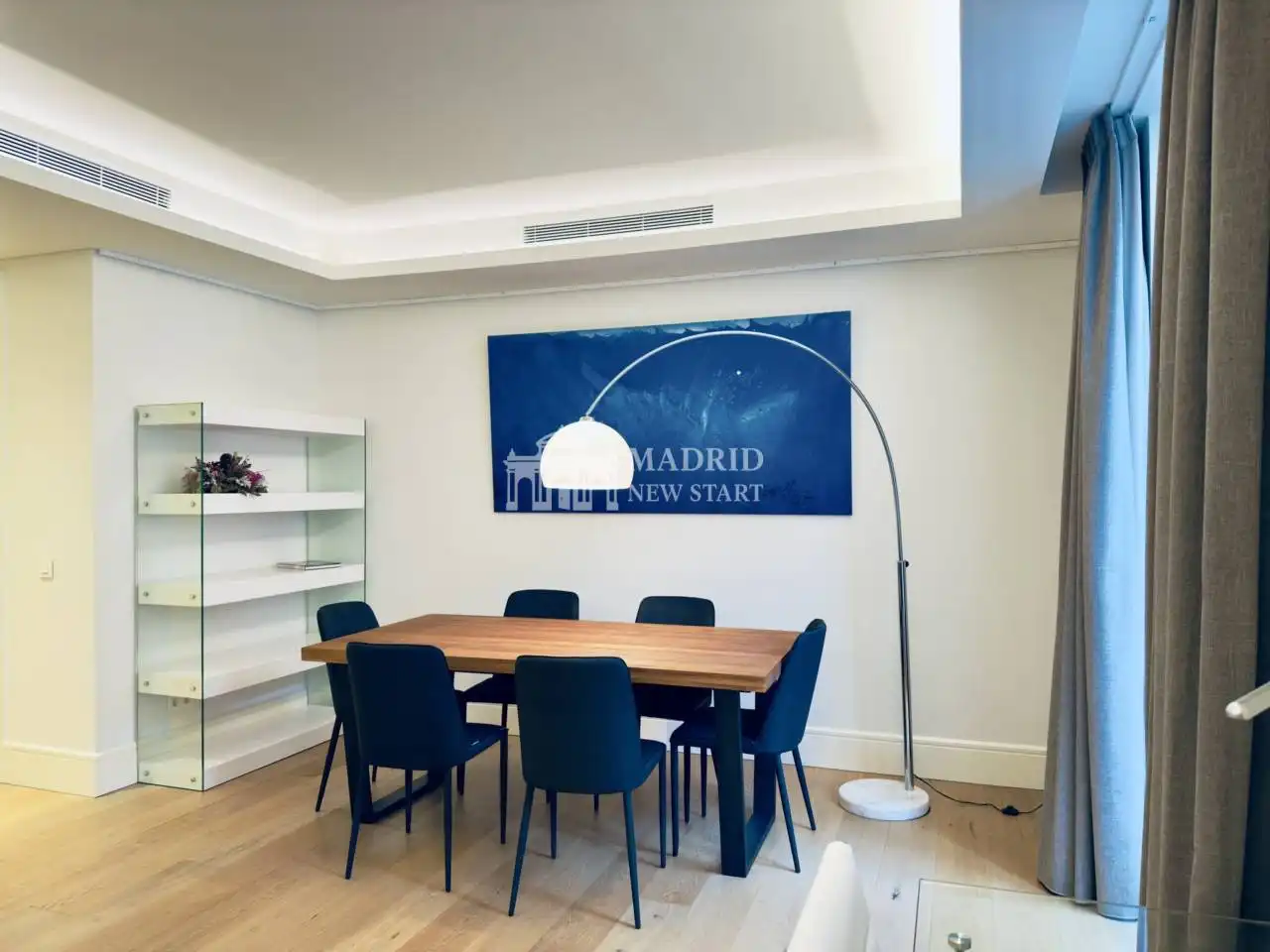 Esszimmer von Wohnung zur Miete in Madrid mit Klimaanlage, Heizung und Parkett
