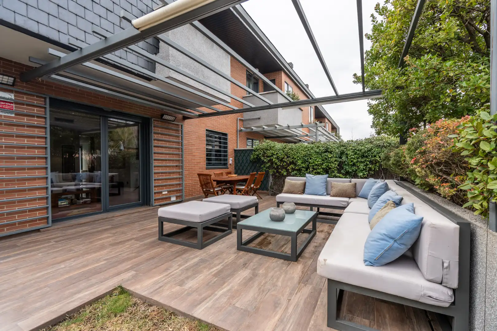 Terraza de Casa adosada en venta en Las Rozas de Madrid con Aire acondicionado, Calefacción y Jardín privado