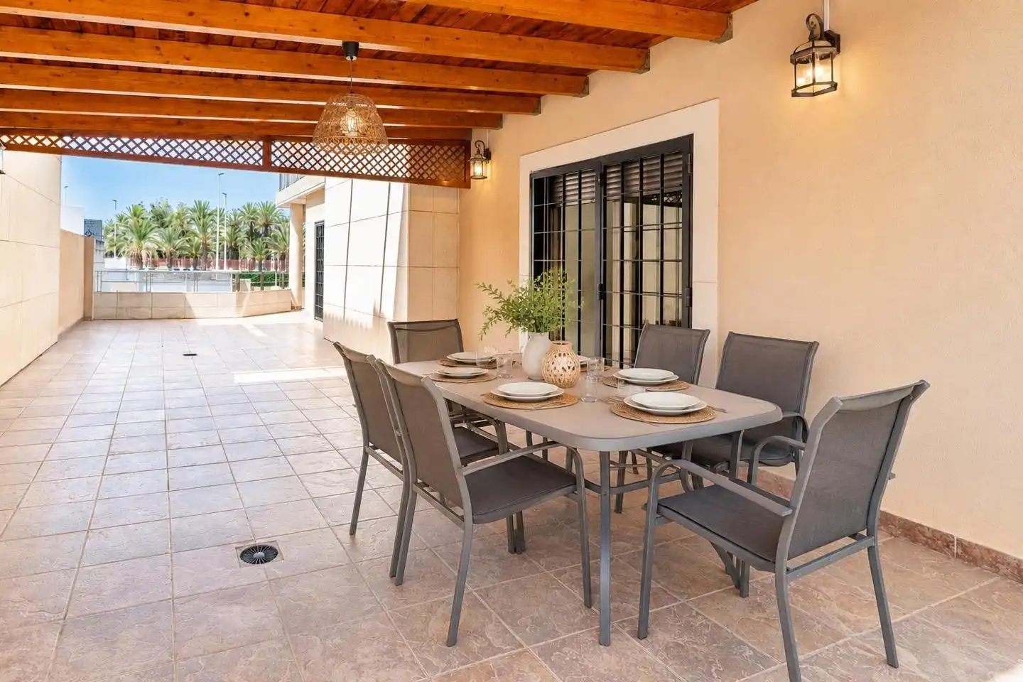 Terraza de Casa o chalet en venta en Elche / Elx con Aire acondicionado, Jardín privado y Parquet