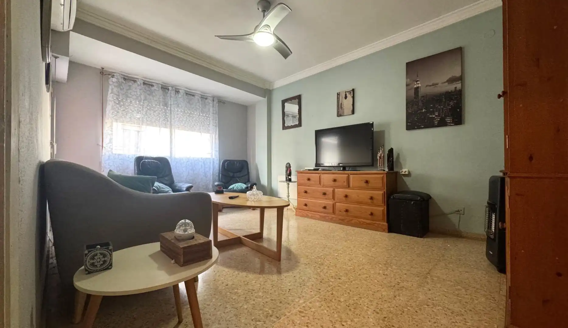 Sala de estar de Apartamento en venta en Ondara con Aire acondicionado, Terraza y Balcón