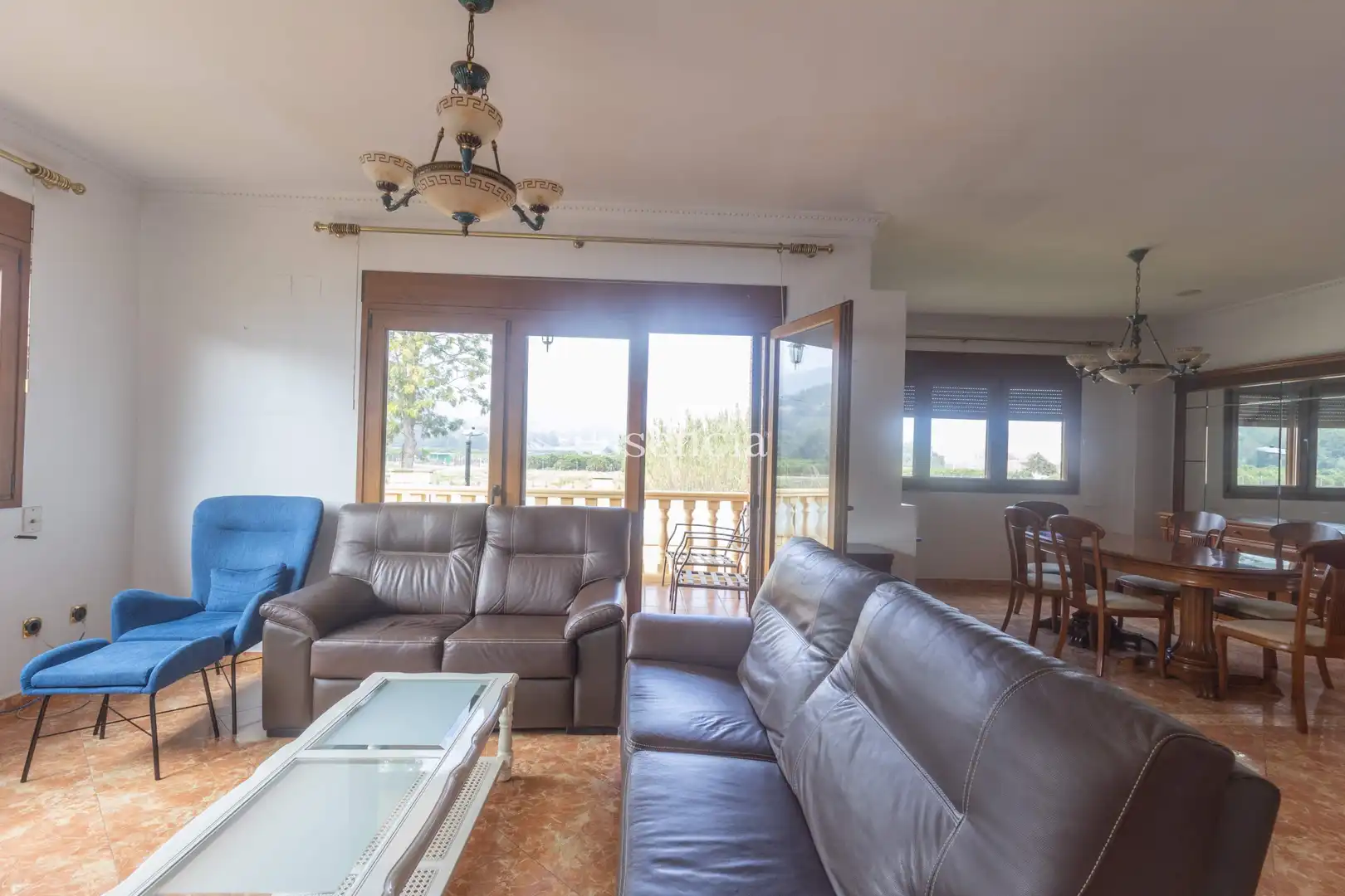 Sala de estar de Casa o chalet en venta en Benirredrà con Jardín privado, Trastero y Piscina