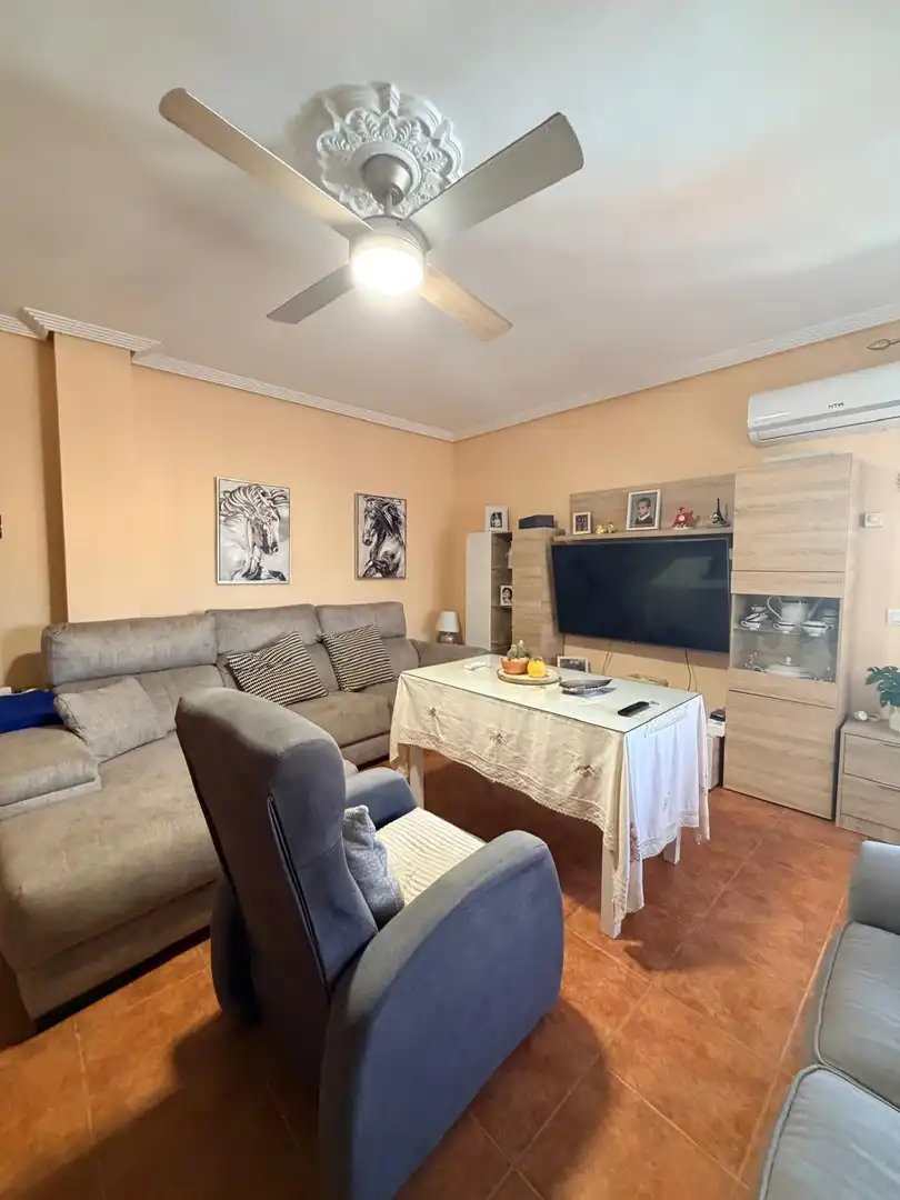 Sala de estar de Piso en venta en Badajoz con Aire acondicionado, Calefacción y Balcón